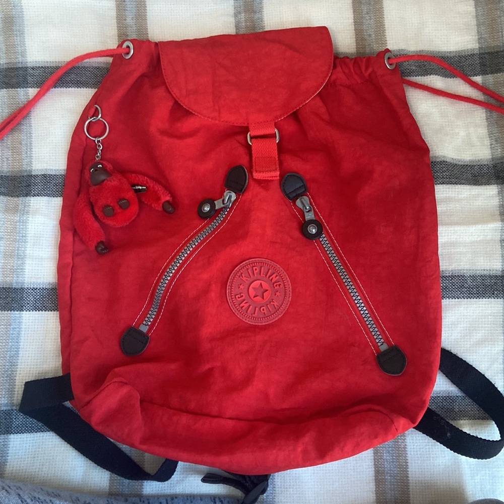 Kipling Red Backpack - image 8